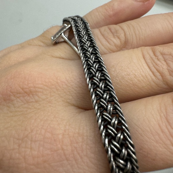 Lois Hill 925 Sterling silver toggle clasp bracelet - Picture 12 of 16